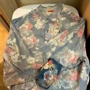"2 for $20" Tommy Bahama Floral Long Sleeve Shirt - Size XXL